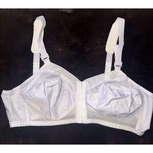 Vintage Exquisite Form Bra 40b‎ Front Hook White Wireless